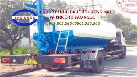 Xe xi téc chở cám, thức ăn chăn nuôi thức ăn gia súc 13 khối HINO FG